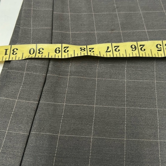 Men's Gray Checkered Suit